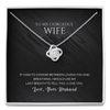 To my Wife - Love Knot Necklace