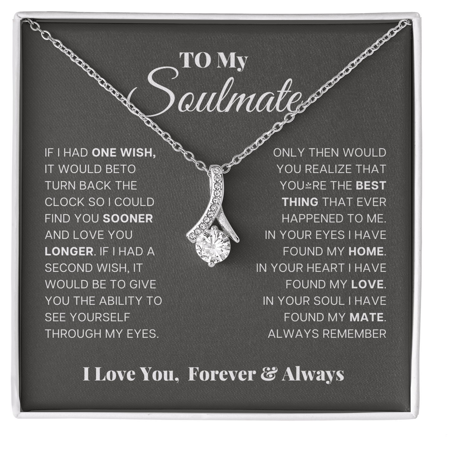 To Wife - Alluring Beauty Necklace