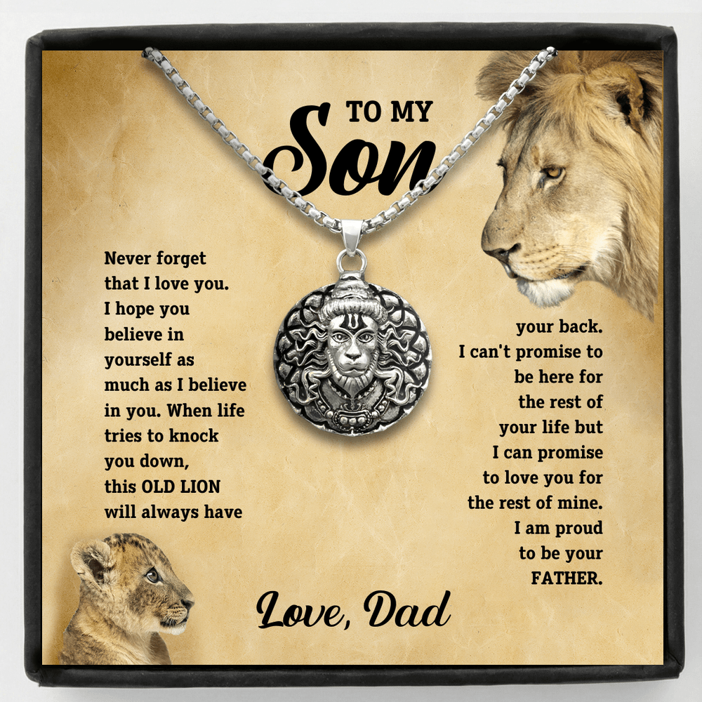 To Son - Hanuman Pendant Necklace