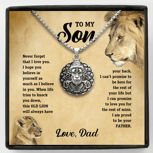 To Son - Hanuman Pendant Necklace