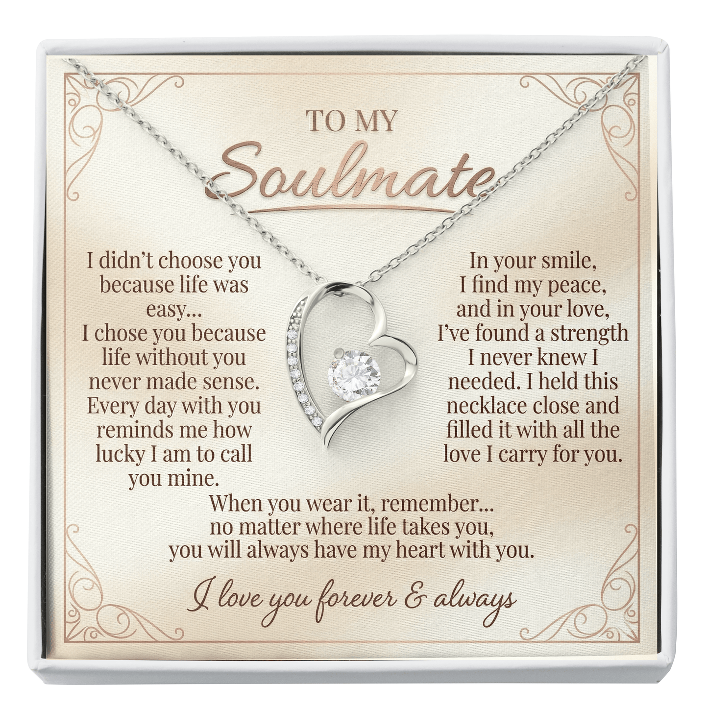 To my Wife - Forever Love Necklace