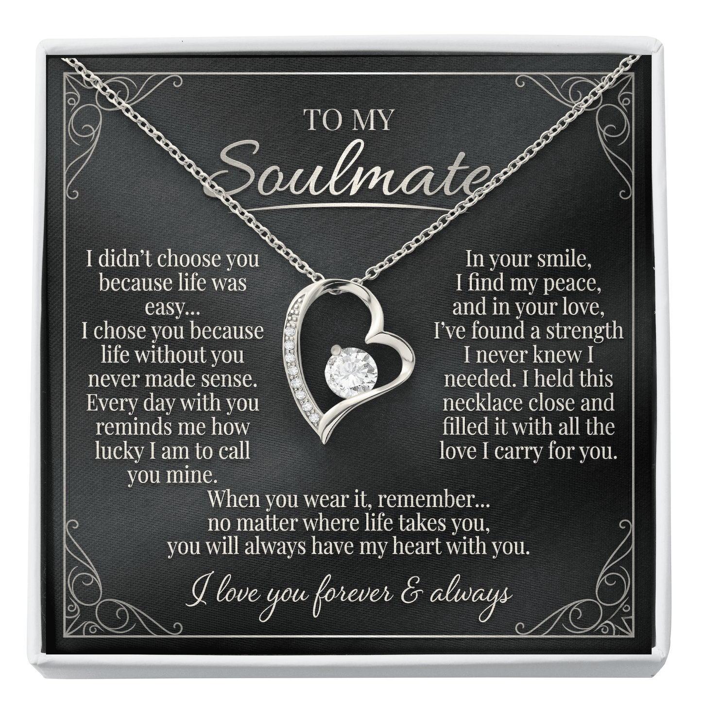 To My Soulmate - Forever Love Necklace
