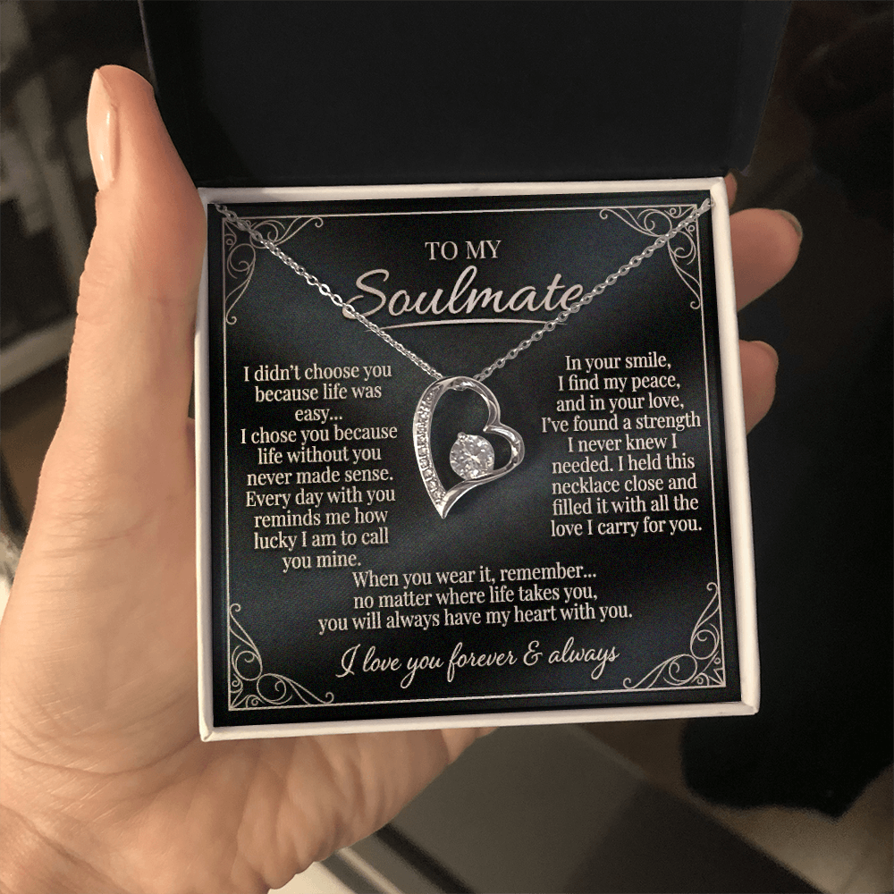 To My Soulmate - Forever Love Necklace