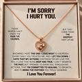 Double hearted pendant set - For Women