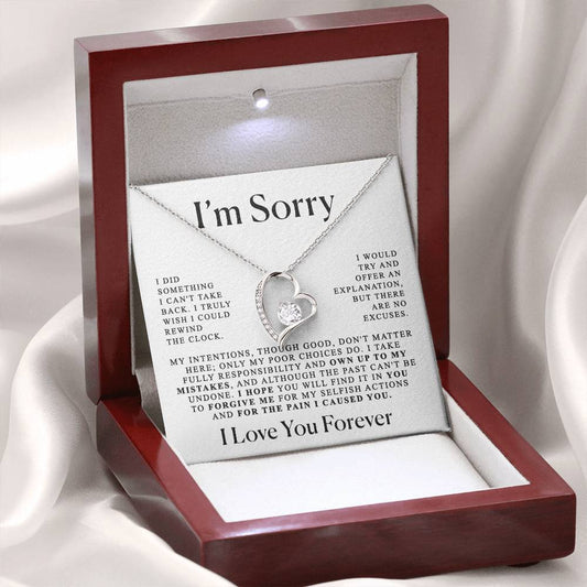 Apology Gift For Her - Heart shaped necklace